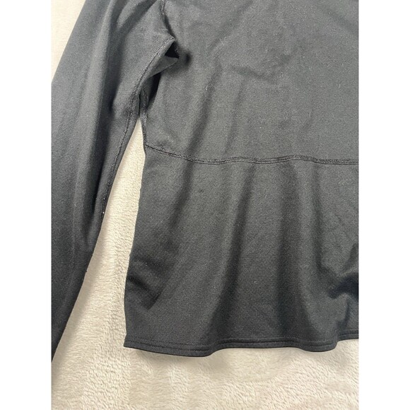 Patagonia Capilene 3 Top Womens Medium Black Quarter Zip Mid Weight Base Layer - Picture 6 of 6